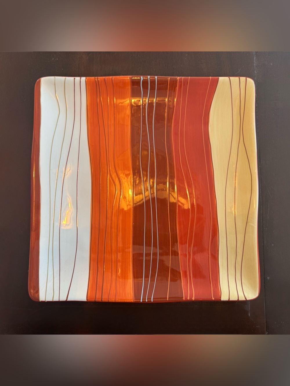 Pier 1 CANYON STRIPE PLATE